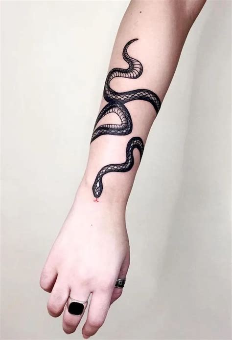 wrapping snake tattoo